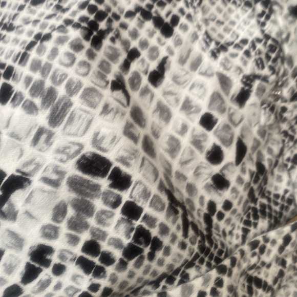 GOOD AMERICAN Good Waist Gray Snake Print High Waist Skinny Jeans size 8/29 C72 - Picture 6 of 10